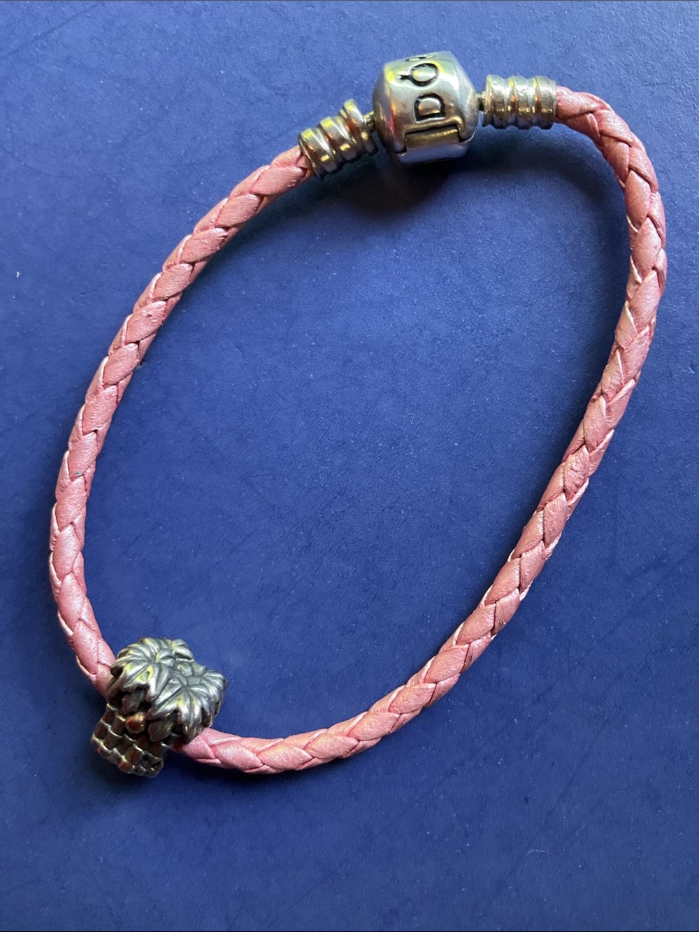 Pandora pink bracelet and charm